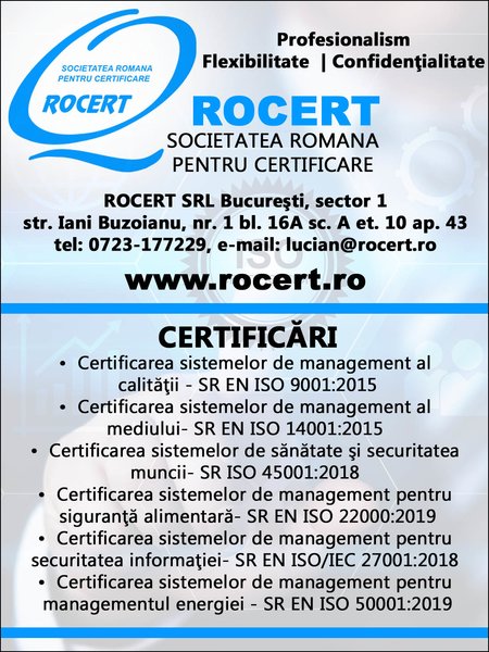 ROCERT - Societatea Romana pentru Certificare